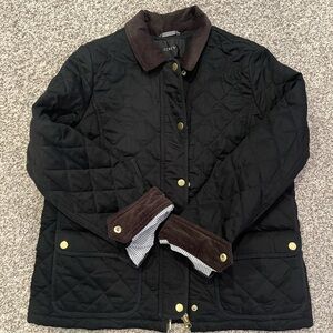 J. Crew Black Quilted Jacket